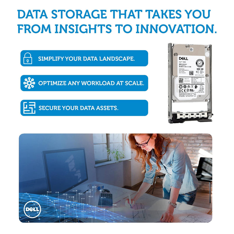 Dell G13 400-ADPK 600GB 15K RPM SAS 6Gb/s 512n 2.5" Hard Drive