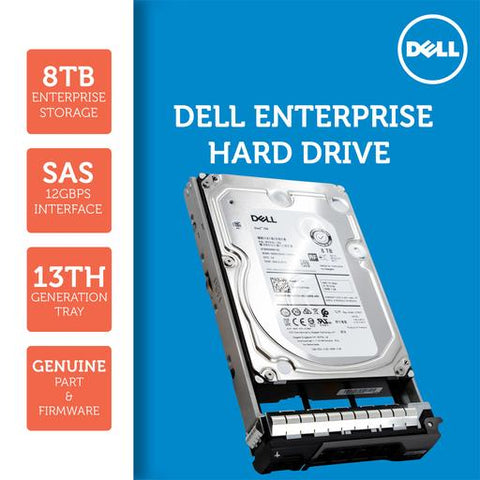 Dell G13 0GKWHP 8TB 7.2K RPM SAS 12Gb/s 512e 3.5" NearLine Hard Drive
