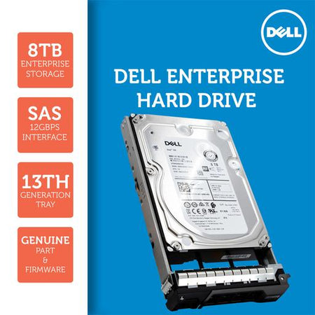 Dell G13 0J7FYX 8TB 7.2K RPM SAS 12Gb/s 512e 3.5" NearLine Hard Drive