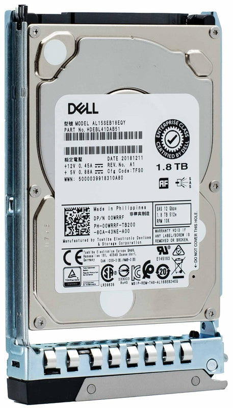 Dell G14 400-ARXC 1.8TB 10K RPM SATA 12Gb/s 512e 2.5" Hard Drive