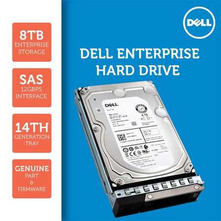 Dell G14 7KDP0 8TB 7.2K RPM SAS 12Gb/s 512e 3.5" NearLine Hard Drive