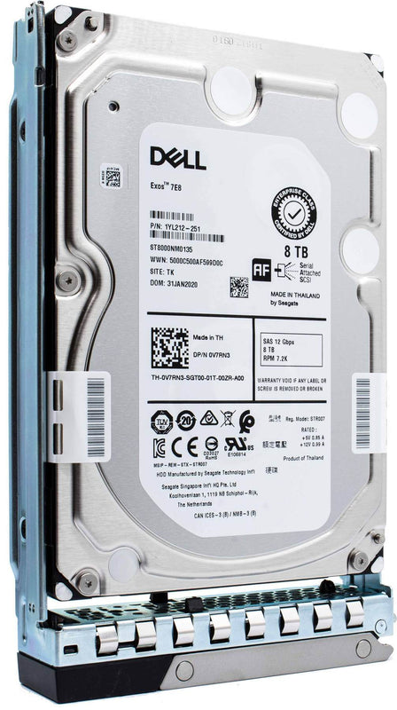 Dell G14 08VNR5 8TB 7.2K RPM SAS 12Gb/s 512e 3.5" SED-FIPS NearLine Hard Drive