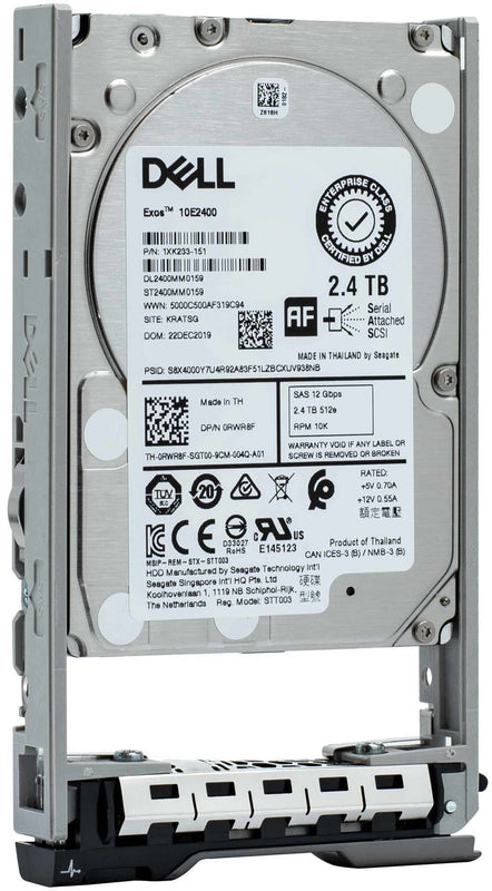 Dell G13 400-AWZD 2.4TB 10K RPM SAS 12Gb/s 512e 2.5" HDD