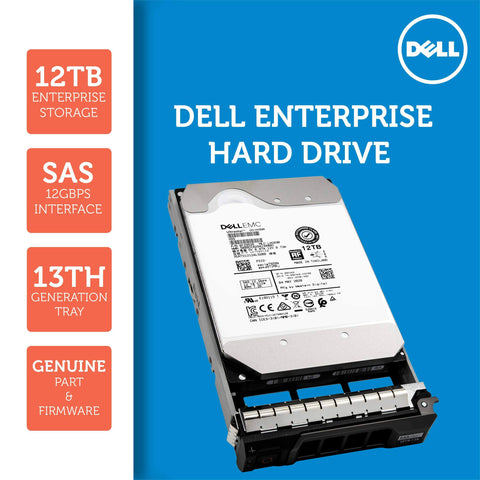 Dell G13 P05MG 12TB 7.2K RPM SAS 12Gb/s 512e 3.5" NearLine Hard Drive