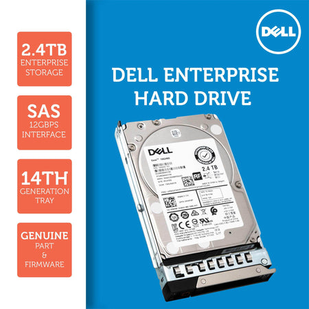 Dell G14 400-AUZV 2.4TB 10K RPM SAS 12Gb/s 512e 2.5" Hard Drive