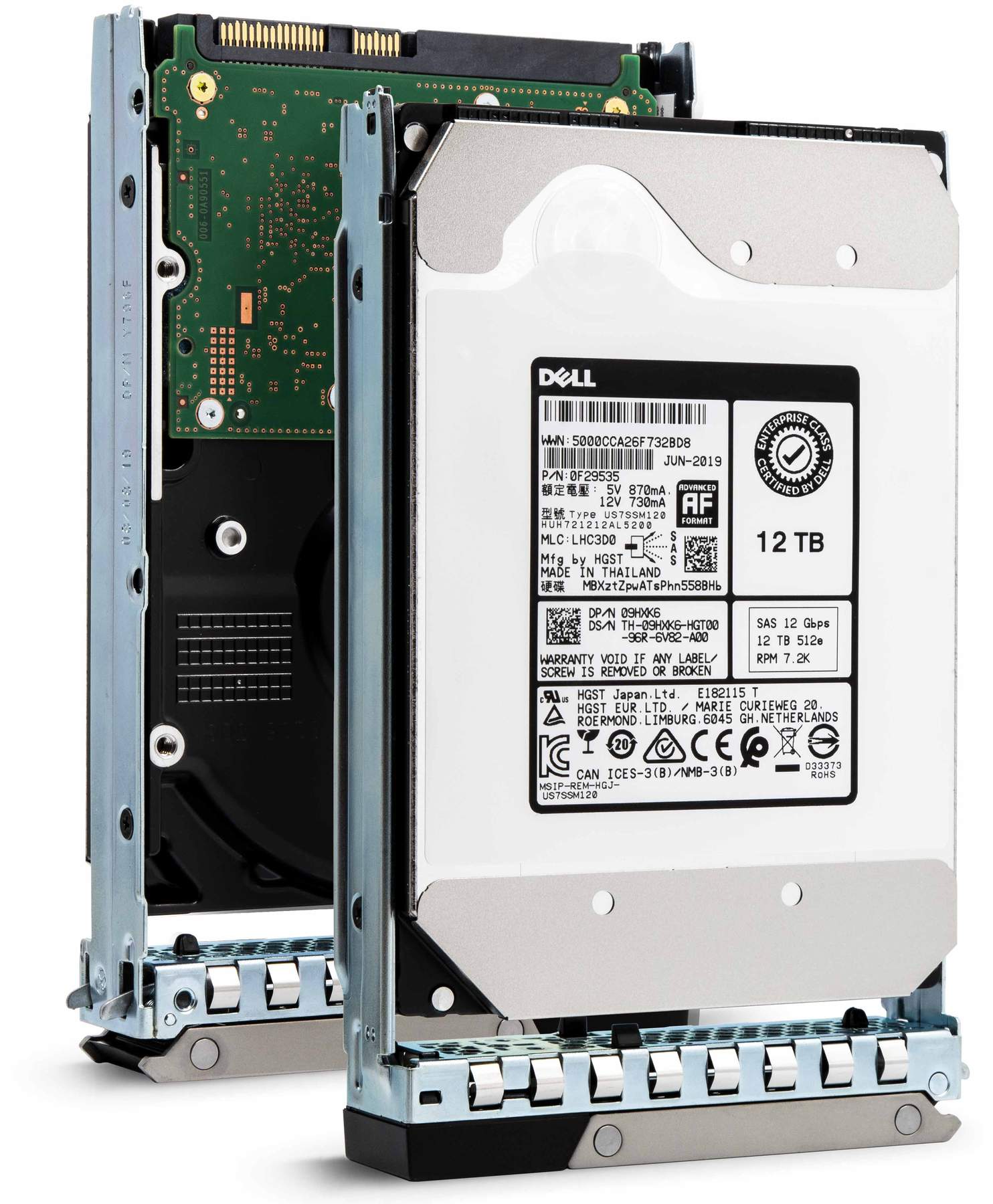 Dell G14 0K29Y6 12TB 7.2K RPM SAS 12Gb/s 512e 3.5" NearLine Manufacturer Recertified HDD