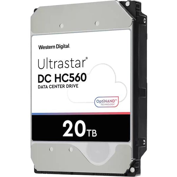 Western Digital Ultrastar DC HC560 WUH722020BL5204 0F38652 20TB 7.2K RPM SAS 12Gb/s 512e 3.5in Refurbished HDD