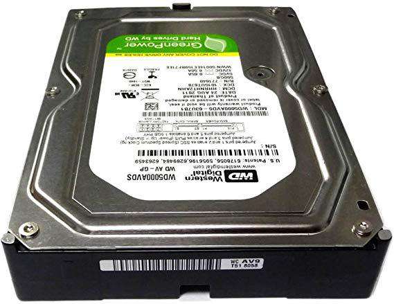 Western Digital AV-GP WD5000AVDS 500GB 7.2K RPM SATA 3Gb/s 32MB 3.5" Hard Drive