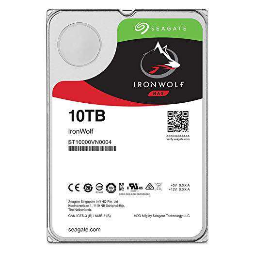 Seagate IronWolf ST10000VN0004 10TB 7.2K RPM SATA 6Gb/s 256MB 3.5" NAS HDD
