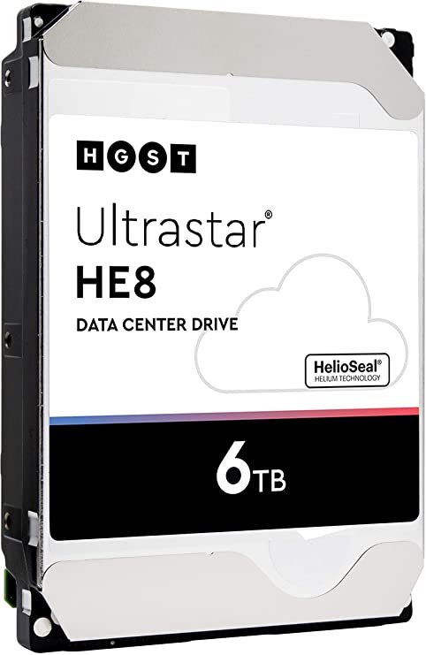 HGST Ultrastar He8 HUH728060ALE604 0F23669 6TB 7.2K RPM SATA 6Gb/s 512e 128MB 3.5" SE Hard Drive