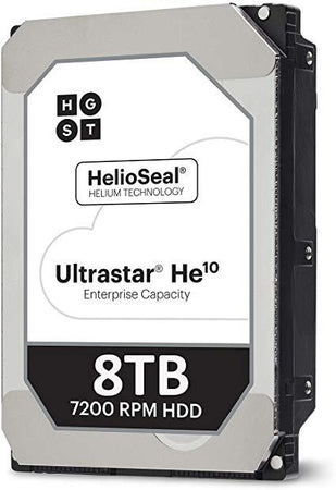 HGST Ultrastar He10 0F27457 HUH721008ALE604 8TB 7.2K RPM SATA 6Gb/s 512e 256MB Cache 3.5" SE Power Disable Pin HDD