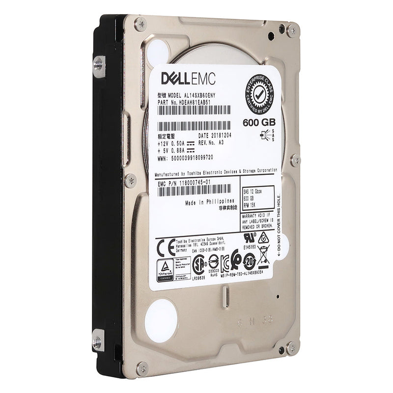 Toshiba / Dell AL14SXB AL14SXB60ENY HDEAH81EAB51 600GB 15K RPM SAS 12Gb/s 512n 2.5in Hard Drive