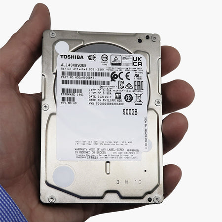 Toshiba AL14SXB AL14SXB90EE 900GB 15K RPM SAS 12Gb/s 512e 2.5in Recertified Hard Drive