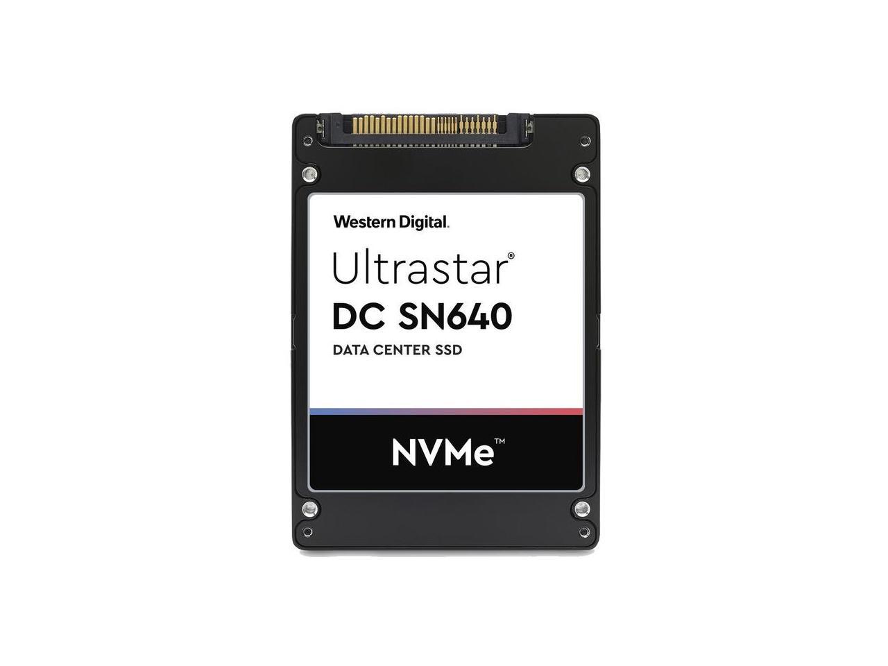 Western Digital Ultrastar DC SN640 WUS4BB076D7P3E3 0TS1930 7.68TB PCIe Gen3.1 x4 4GB/s U.2 NVMe 3D TLC 2.5in Recertified Solid State Drive