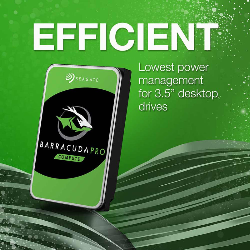 Seagate BarraCuda Pro ST8000DM0004 8TB 7.2K RPM SATA 6Gb/s 512e 3.5in Hard Drive - Efficient