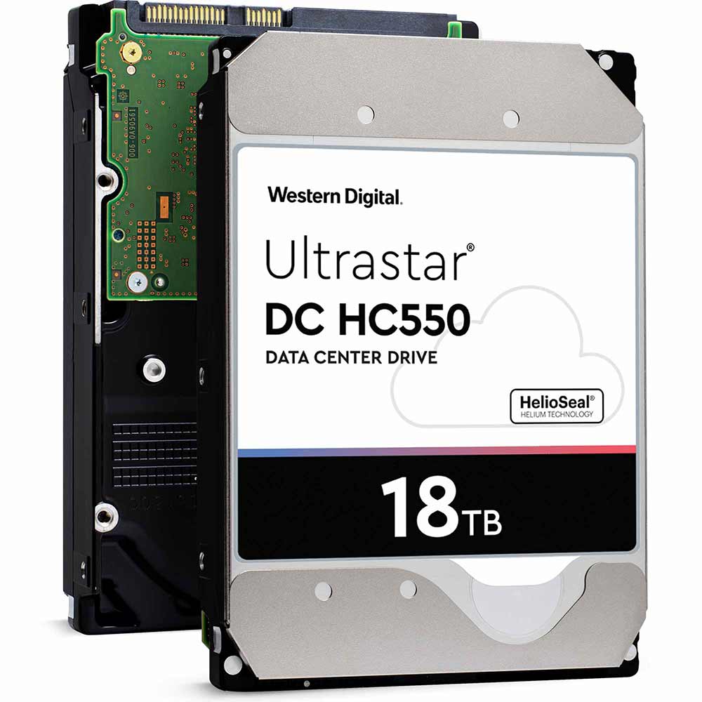 Western Digital Ultrastar DC HC550 WUH721818AL4206 0F38314 18TB 7.2K RPM SAS 12Gb/s 4Kn 3.5in Recertified Hard Drive