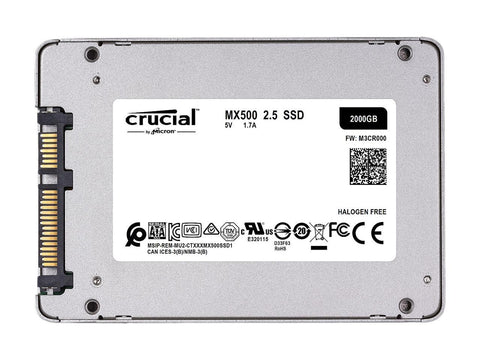Crucial MX500 CT2000MX500SSD1 2TB SATA 6Gb/s 2.5in Solid State Drive