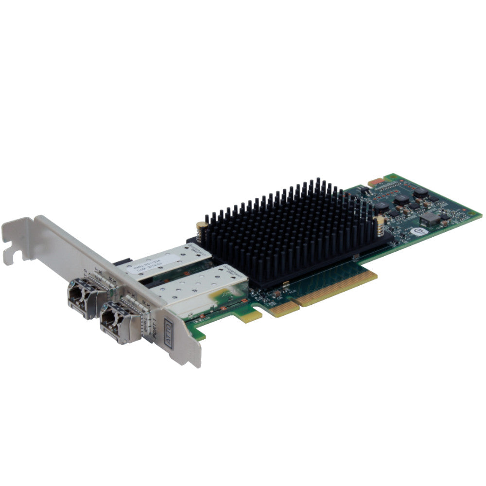 ATTO Celerity FC-162P CTFC-162P-000 Dual Port PCIe Full Height HBA Recertified