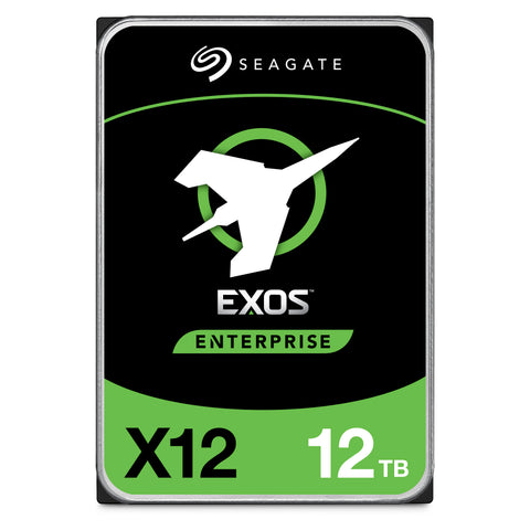 Seagate Exos X12 ST12000NM0007 12TB 7.2K RPM SATA 6Gb/s 512e 256MB 3.5" Hard Drive