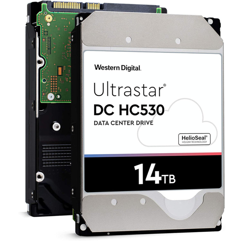 Western Digital Ultrastar DC HC530 WUH721414ALE604 14TB 7.2K RPM SATA 6Gb/s 512e 3.5in Hard Drive
