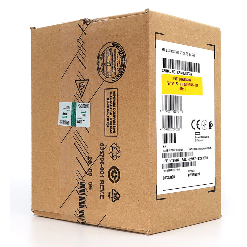 HPE Generation 8 HFS3T8G32FEH-7410C 3.84TB SATA 6Gb/s 3D TLC 2.5in Solid State Drive