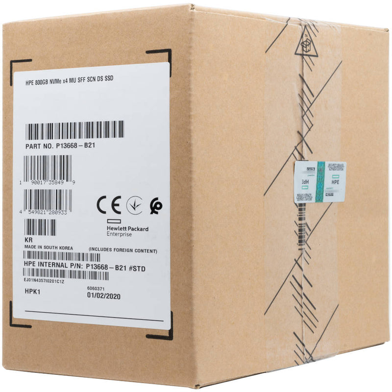 PE6031 800GB NVMe X4 MU SFF SCN DS SSD for ProLiant DL385 Gen10