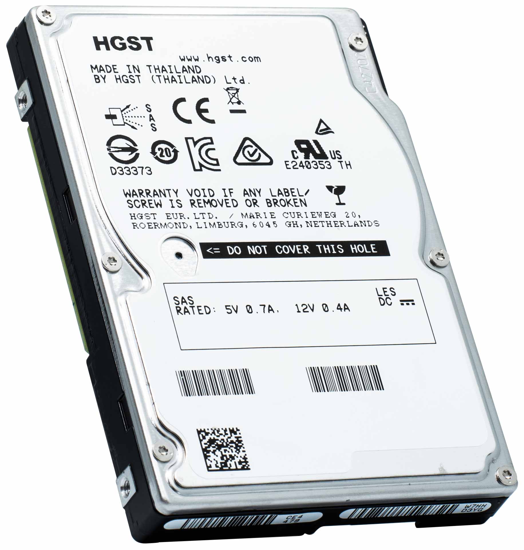 HGST Ultrastar C15K600 HUC156030CSS200 0B28955 300GB 15K RPM SAS 12Gb/s 512n 128MB 2.5" ISE Manufacturer Recertified HDD - Product Image