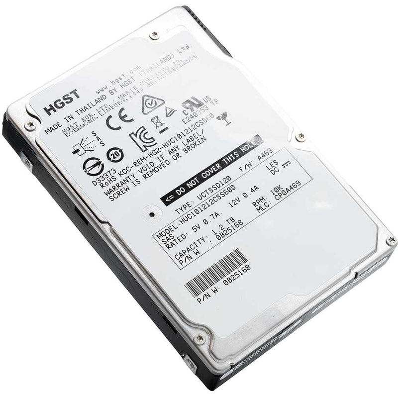 HGST Ultrastar C10K1200 HUC101212CSS600 0B25168 1.2TB 10K RPM SAS 6Gb/s 64MB 2.5" HDD