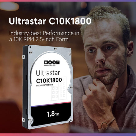 HGST C10K1800 HUC101818CS4204 0B31872 1.8TB 10K RPM SAS 12Gb/s 512e SE 2.5in Recertified Hard Drive - Ultrastar C10K1800