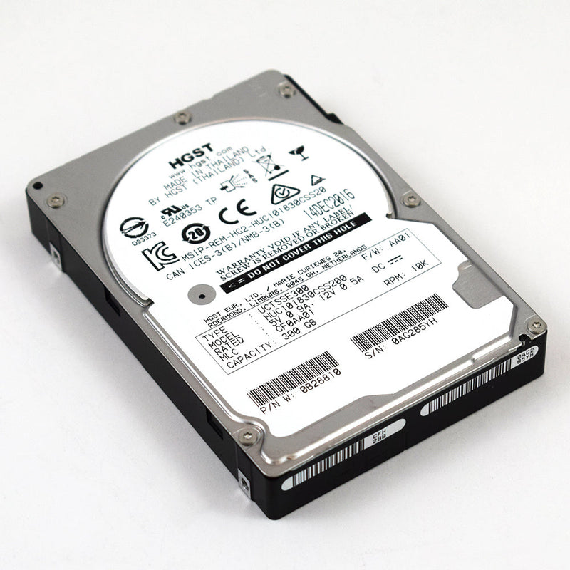 HGST Ultrastar C10K1800 HUC101830CSS200 0B28810 300GB 10K RPM SAS 12Gb/s 512n 128MB 2.5" ISE Hard Drive