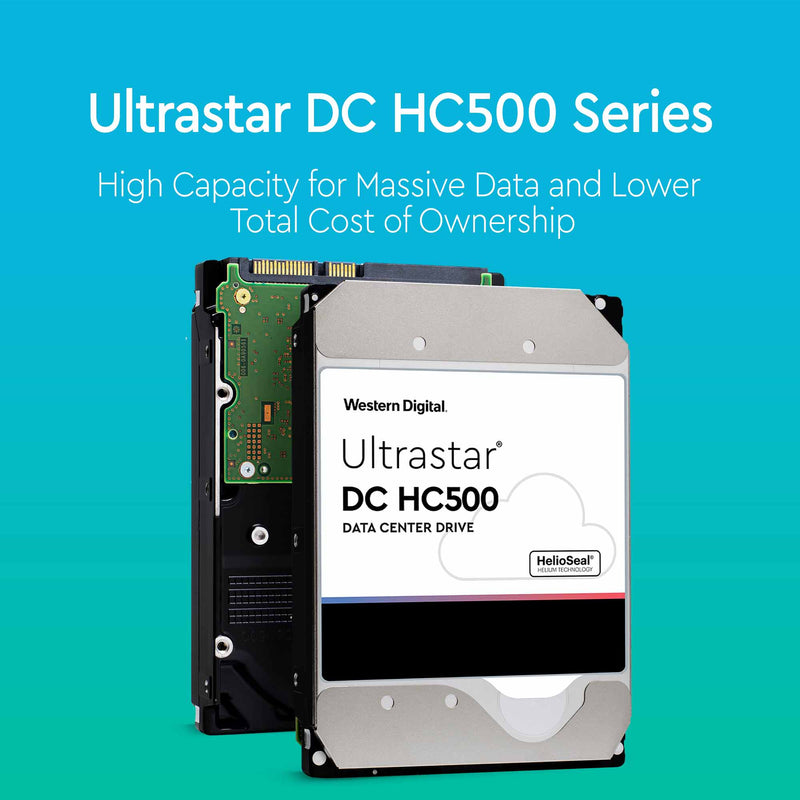 Western Digital DC HC510 HUH721008ALN600 0F27613 8TB 7.2K RPM SATA 6Gb/s 4Kn 256MB 3.5" ISE Hard Drive