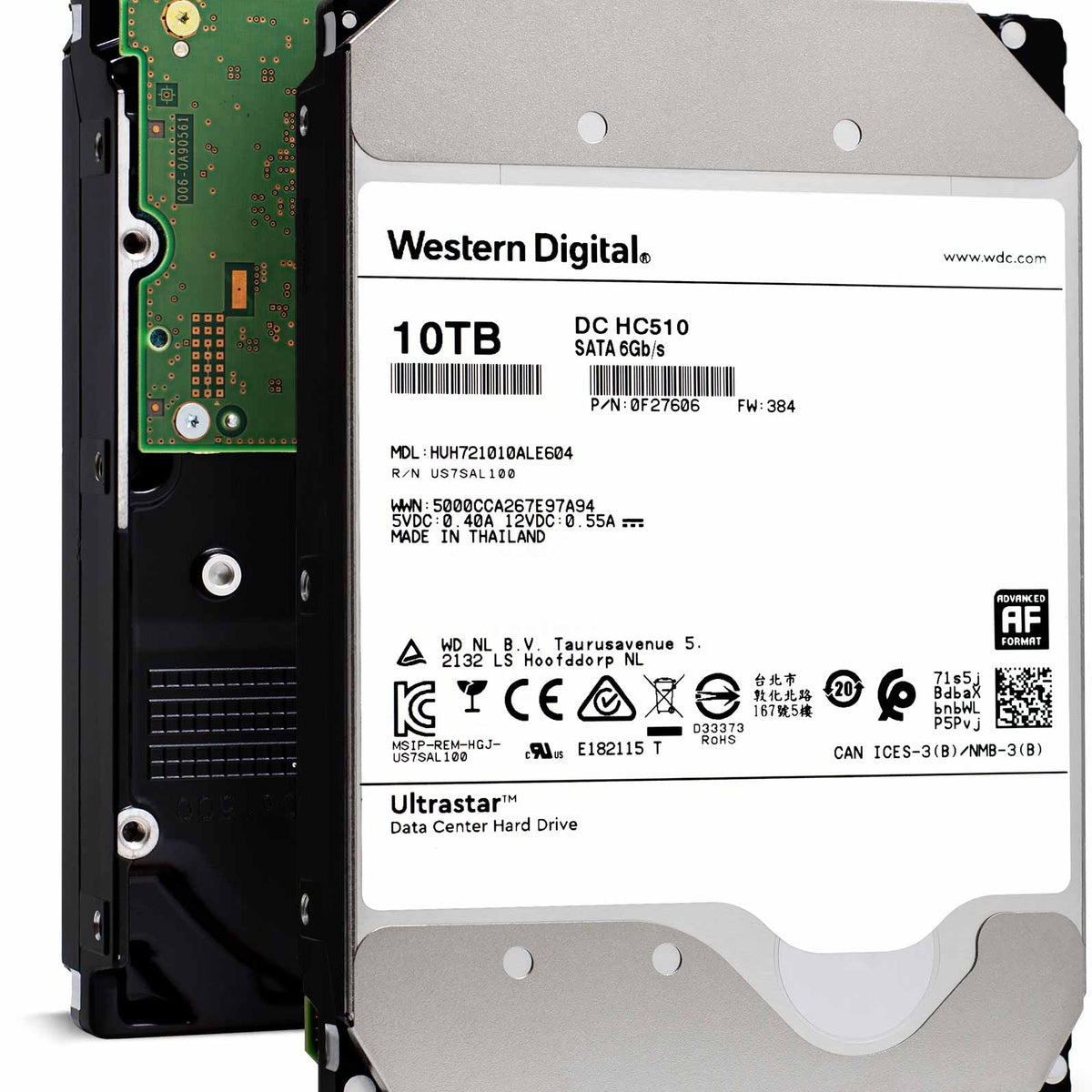 WD Ultrastar DC HC510 HUH721010ALE604 0F27606 10TB SATA