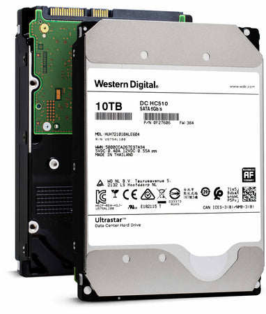 Western Digital Ultrastar DC HC510 HUH721010ALE604 0F27606 10TB 7.2K RPM SATA 6Gb/s 512e 256MB 3.5" SE Hard Drive