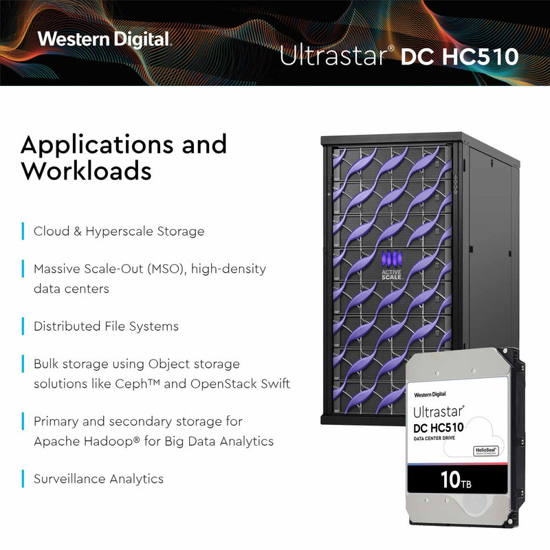 WD Ultrastar DC HC510 HUH721010ALE604 0F27606 10TB SATA 3.5