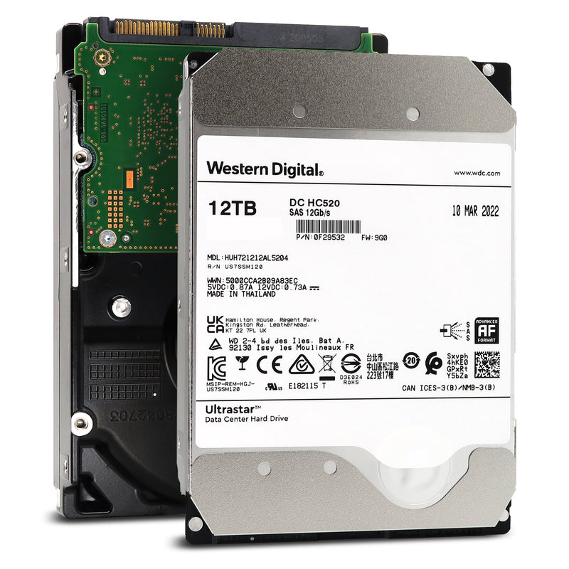 HGST Ultrastar He12 HUH721212AL5204 0F29532 12TB 7.2K RPM SAS 12Gb/s 512e 256MB 3.5" SE Hard Drive Main