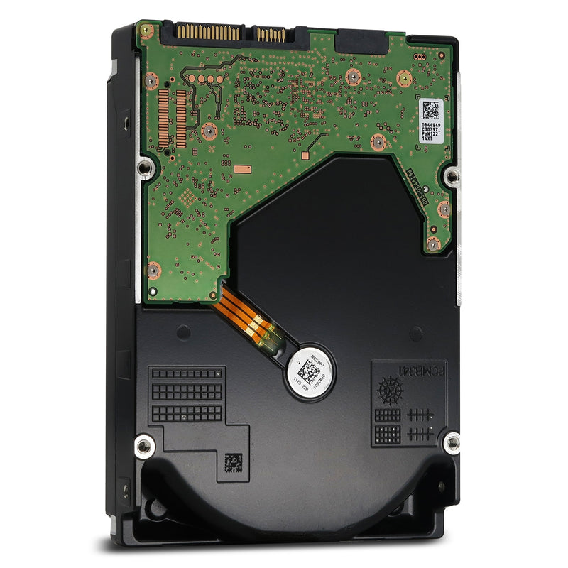 Western Digital Ultrastar DC HC520 HUH721212ALE604 0F29597 12TB 7.2K RPM SATA 6Gb/s 512e SE Power Disable Pin 3.5in Refurbished HDD Rear View