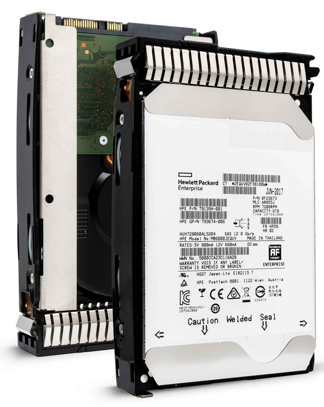 HP Gen8 791394-001 6TB 7.2K RPM SAS 12Gb/s 512e 3.5" Hard Drive
