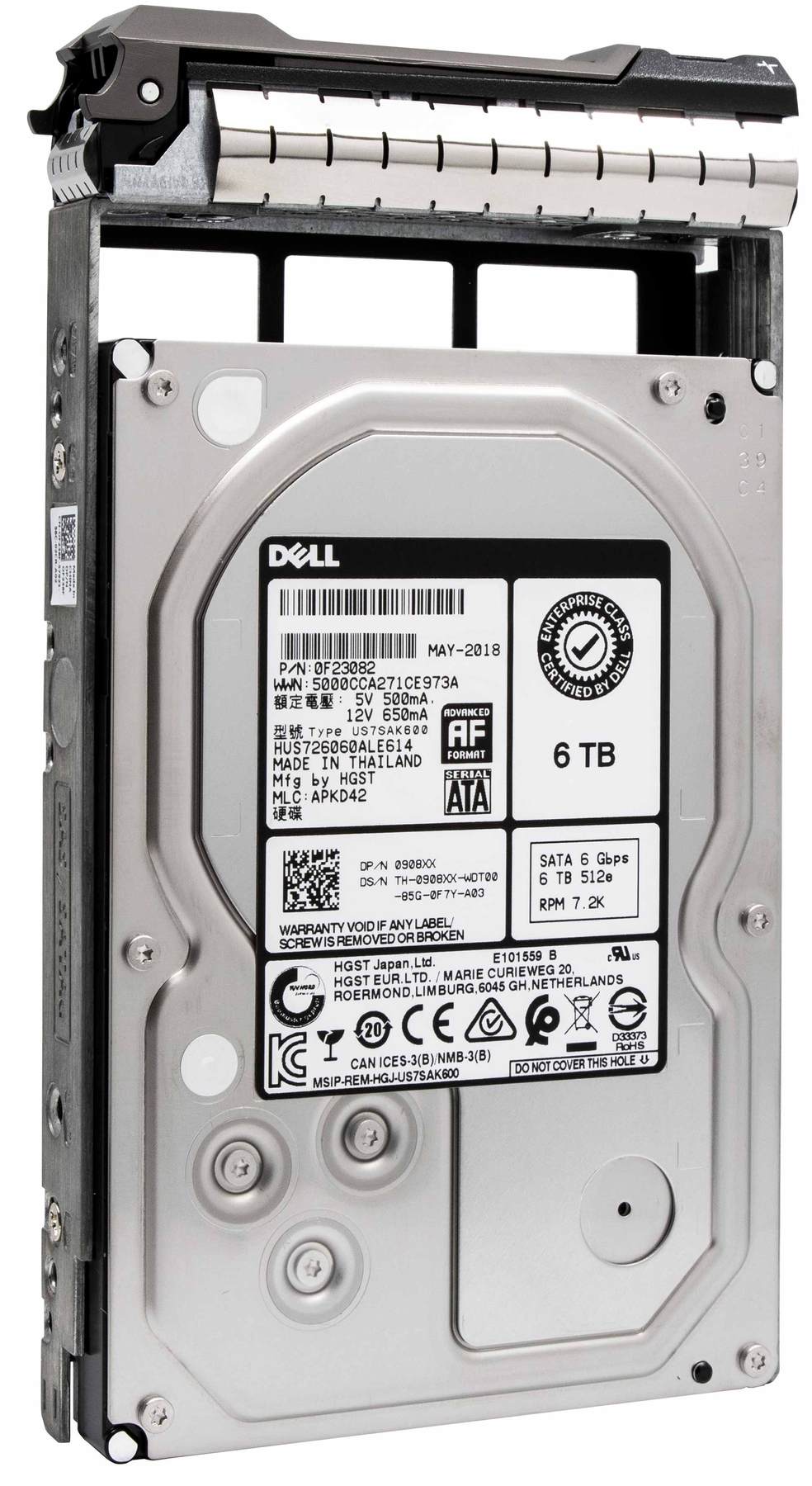 Dell G13 0D59HH 6TB 7.2K RPM SATA 6Gb/s 512e 3.5" Hard Drive