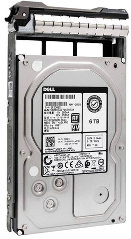 Dell G13 HUS726060ALE614 6TB 7.2K RPM SATA 6Gb/s 512e 3.5" HDD