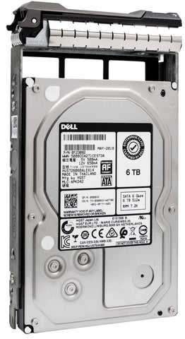 Dell G13 08Y07Y 6TB 7.2K RPM SATA 6Gb/s 512e 3.5" Hard Drive