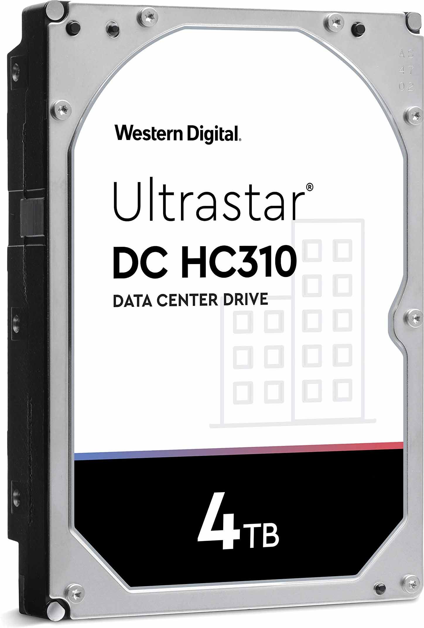 Western Digital Ultrastar DC HC310 HUS726T4TAL5205 0B36052 4TB 7.2K RPM SAS 12Gb/s 512e 256MB 3.5" TCG-FIPS Hard Drive