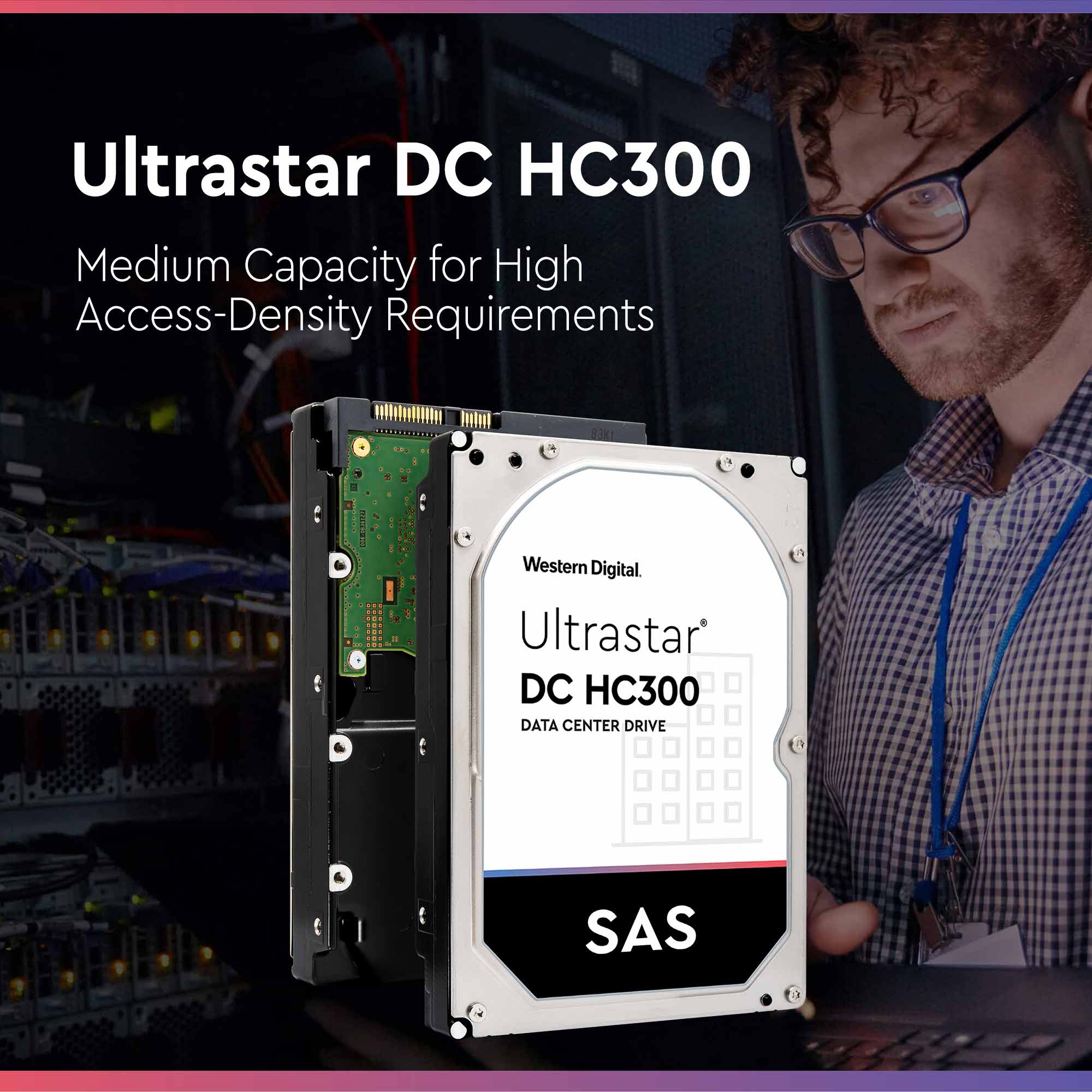 Western Digital Ultrastar DC HC310 HUS726T6TAL5204 0B36073 6TB 7.2K RPM SAS 12Gb/s 512e 256MB 3.5" SE Hard Drive