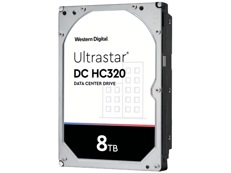 Western Digital Ultrastar DC HC320 HUS728T8TALE604 0B36403 8TB 7.2K RPM SATA 6Gb/s 512e Power-Disable 3.5in Refurbished HDD