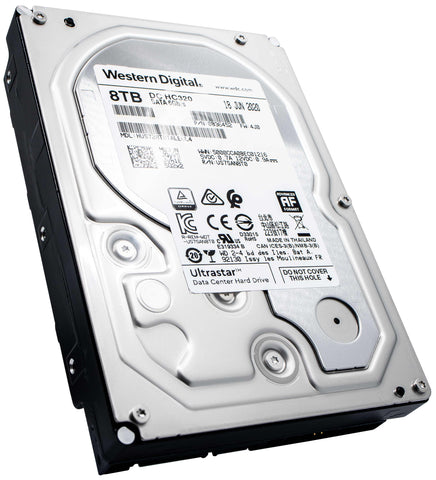 Western Digital Ultrastar DC HC320 HUS728T8TALE6L4 0B36452 8TB 7.2K RPM SATA 6Gb/s 512e 3.5" Hard Drive