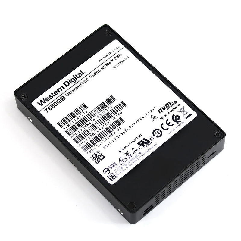Western Digital Ultrastar DC SN200 HUSMR7676BDP3Y1 7.68TB PCIe Gen 3.0 x4 NVMe U.2 2.5in Enterprise Solid State Drive