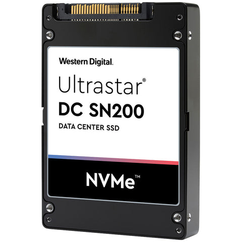 Western Digital Ultrastar DC SN200 HUSMR7664BDP301 0TS1317 6.4TB PCIe Gen 3.0 x4 4GB/s U.2 NVMe 3DWPD MLC 2.5in Solid State Drive