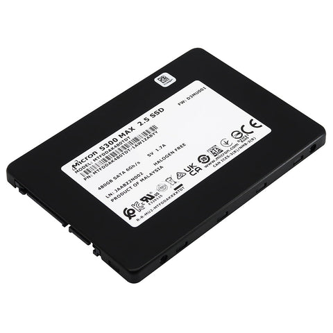 Micron 5300 MAX MTFDDAK480TDT 480GB SATA 6Gb/s 2.5in Solid State Drive