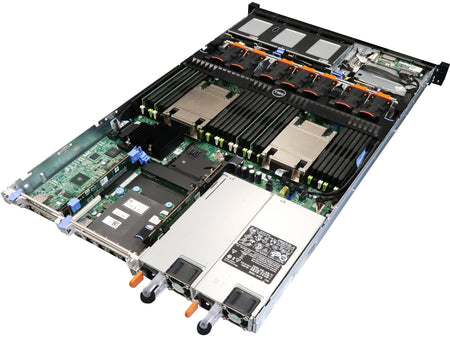 Dell PowerEdge R630 1U Enterprise Server back to front top open view