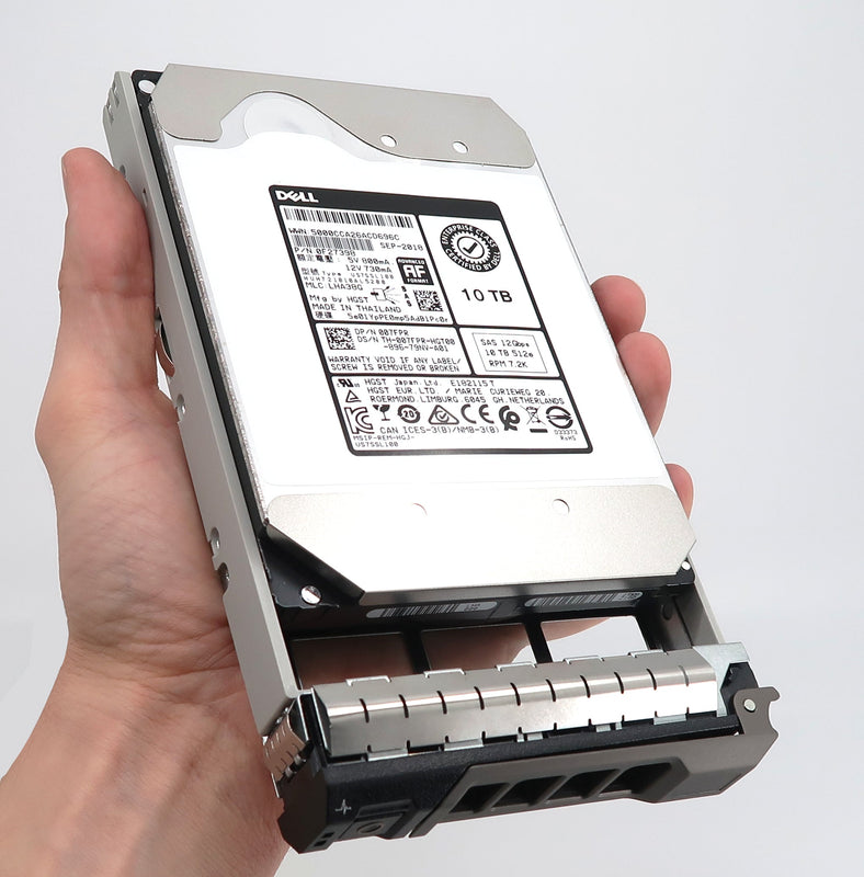 Dell 13G 12G 400-ANVL 10TB 7.2K RPM NL SAS 512e LFF HDD