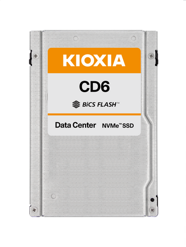 Kioxia CD6 KCD61LUL15T3 15.36TB PCIe Gen 4.0 x4 8GB/s 2.5" Read Intensive Manufacturer Recertified SSD